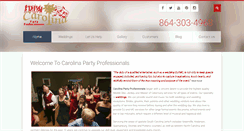 Desktop Screenshot of carolinapartyprofessionals.com